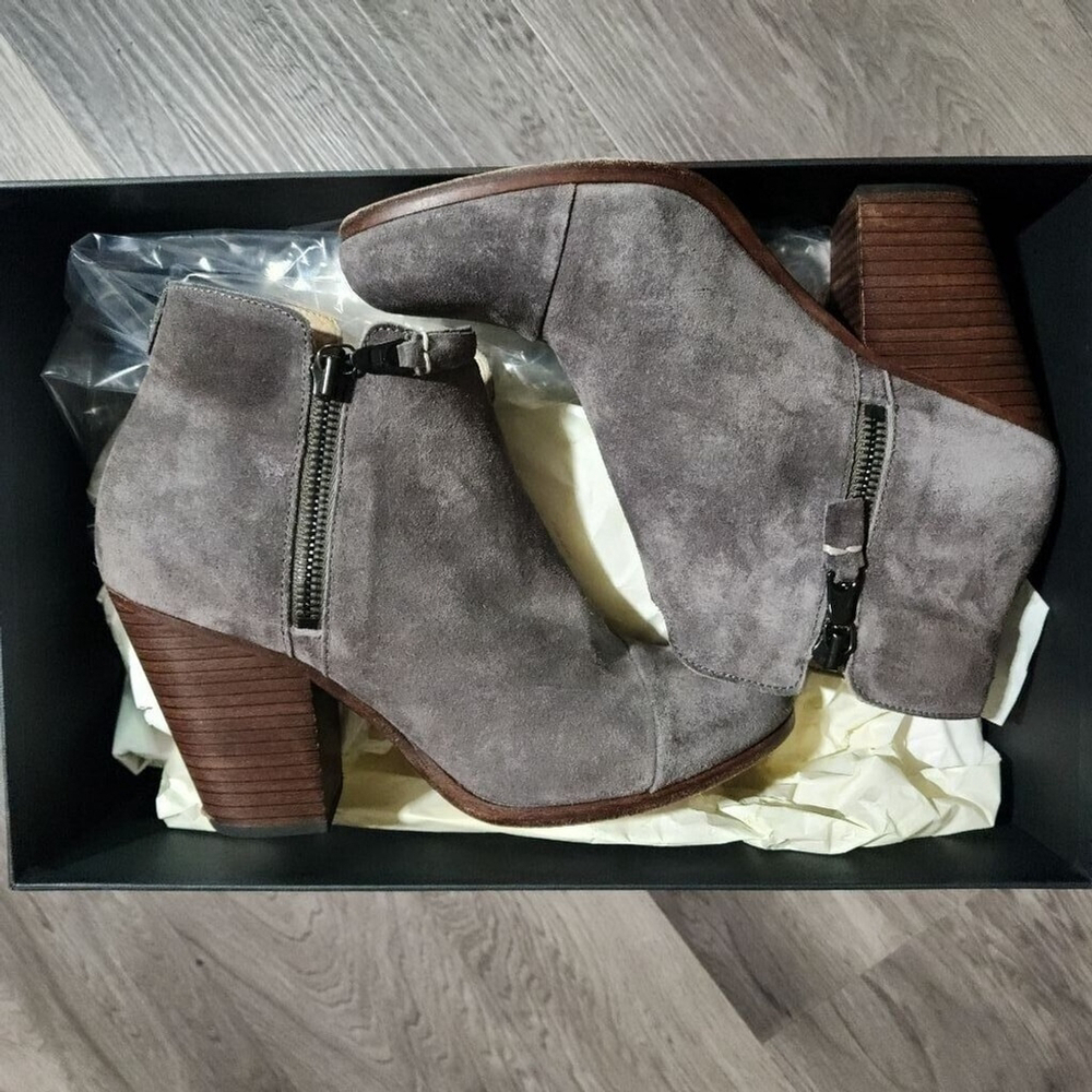 Women's Rag & Bone Suede Boots Size 37.5 Made in Italy - Picture 12 of 12